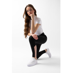 Pantalón Horze de talle alto Young Rider Alena para mujer Belleza negra Negro