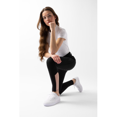 Pantalón Horze de talle alto Young Rider Alena para mujer Belleza negra Negro