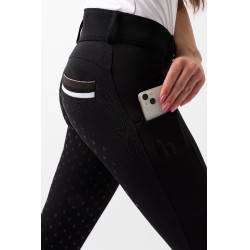 Pantalón Horze de talle alto Young Rider Alena para mujer Belleza negra Negro