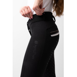 Pantalón Horze de talle alto Young Rider Alena para mujer Belleza negra Negro