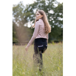 Pantalón Horze de talle alto Young Rider Alena para mujer Belleza negra Negro