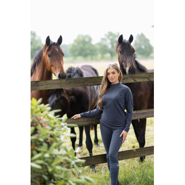 Top de entrenamiento Josephine Horze Tinta marina Azul marino