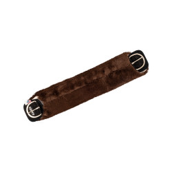 Cubrecincha western de piel de oveja sintética Burioni Castaño Marrón