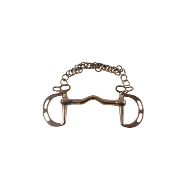 Mors Uxeter de acero inoxidable no articulado Umbria Equitazione Mors Uxeter de acero inoxidable no articulado Umbria Equitazione