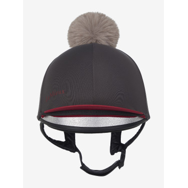 Funda gorra My LeMieux para cascos Ceniza Burdeos