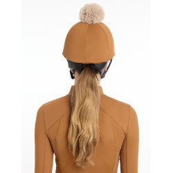 Funda gorra My LeMieux para cascos Jengibre Marrón