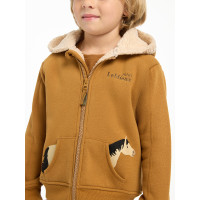 Sudadera con capucha LeMieux Zip Through Mini Charlie Jengibre Marr&amp;oacute;n