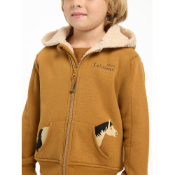 Sudadera con capucha LeMieux Zip Through Mini Charlie Jengibre Marr&amp;oacute;n