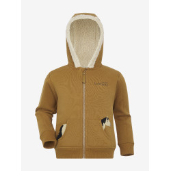 Sudadera con capucha LeMieux Zip Through Mini Charlie Jengibre Marr&amp;oacute;n