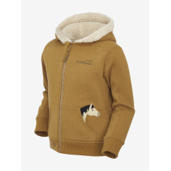 Sudadera con capucha LeMieux Zip Through Mini Charlie Jengibre Marr&amp;oacute;n