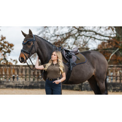 Mantilla LeMieux Prosport Close contact S - suede Alpino Marrón