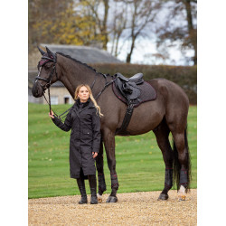 Mantilla LeMieux Prosport Close contact S - suede Ceniza Burdeos Mantilla LeMieux Prosport Close contact S - suede Ceniza Burdeos