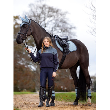 Mantilla LeMieux Prosport Close contact S - suede Glaciar Azul