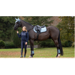 Mantilla LeMieux Prosport Close contact S - suede Glaciar Azul