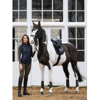Mantilla LeMieux ProSport Suede GP Square Arándano Gris