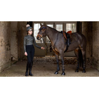 Mantilla LeMieux ProSport Suede GP Square Arándano Gris