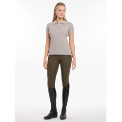 Polo LeMieux Clásico Ceniza Azul marino