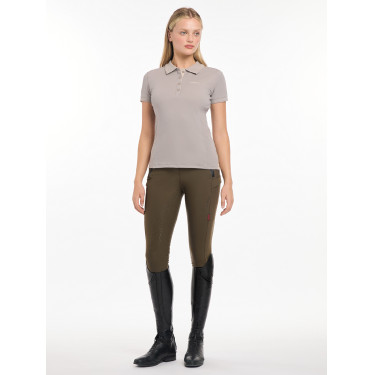 Polo LeMieux Clásico Ceniza Azul marino