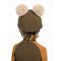 Gorro con doble pompón Mini LeMieux Alpino Marrón