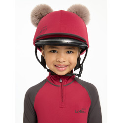 Gorro con doble pompón Mini LeMieux Ascuas Burdeos