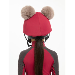 Gorro con doble pompón Mini LeMieux Ascuas Burdeos