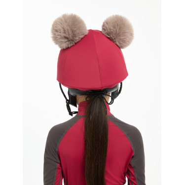 Gorro con doble pompón Mini LeMieux Ascuas Burdeos