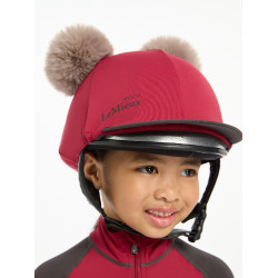 Gorro con doble pompón Mini LeMieux Ascuas Burdeos