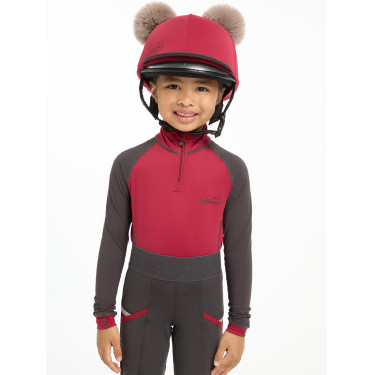 Gorro con doble pompón Mini LeMieux Ascuas Burdeos