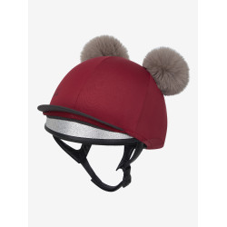 Gorro con doble pompón Mini LeMieux Ascuas Burdeos