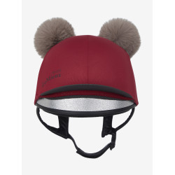 Gorro con doble pompón Mini LeMieux Ascuas Burdeos