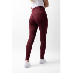 Pantalón de agarre integral para todas las estaciones Horze Mira Burdeos marrón Pantalón de agarre integral para todas las estaciones Horze Mira Burdeos marrón