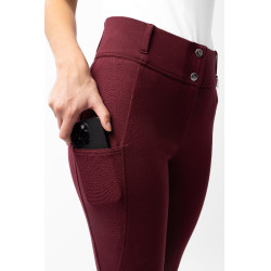 Pantalón de agarre integral para todas las estaciones Horze Mira Burdeos marrón Pantalón de agarre integral para todas las estaciones Horze Mira Burdeos marrón