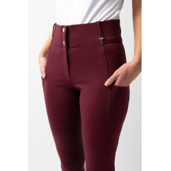 Pantalón de agarre integral para todas las estaciones Horze Mira Burdeos marrón Pantalón de agarre integral para todas las estaciones Horze Mira Burdeos marrón