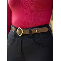 Cinturón de cuero LeMieux Cleo Castaño Marrón