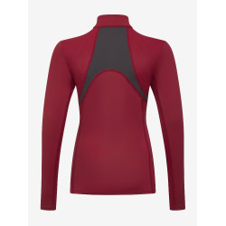 Ropa interior de malla Mia LeMieux Young Rider de manga larga Ascuas Burdeos