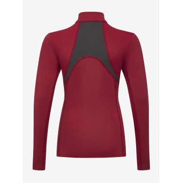 Ropa interior de malla Mia LeMieux Young Rider de manga larga Ascuas Burdeos