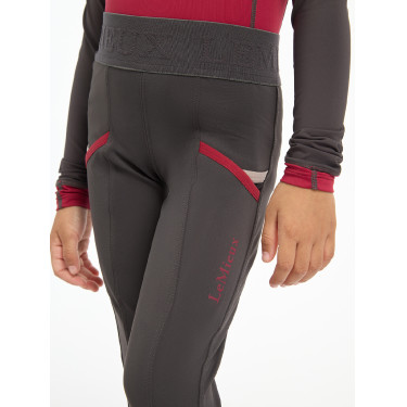 Pantalón de equitación Mini LeMieux Ceniza Burdeos Pantalón de equitación Mini LeMieux Ceniza Burdeos