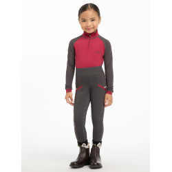 Pantalón de equitación Mini LeMieux Ceniza Burdeos Pantalón de equitación Mini LeMieux Ceniza Burdeos