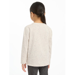 Camiseta de manga larga Mini LeMieux Jessie Crudo / moteado Blanco