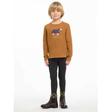 Camiseta de manga larga Mini LeMieux Jessie Jengibre Marrón