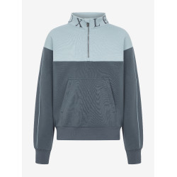 Jersey LeMieux con cremallera corta Kate Young Rider Petróleo / azul glaciar