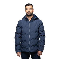 Plumífero impermeable para hombre Flags & Cup Kulusuk Marino Azul marino