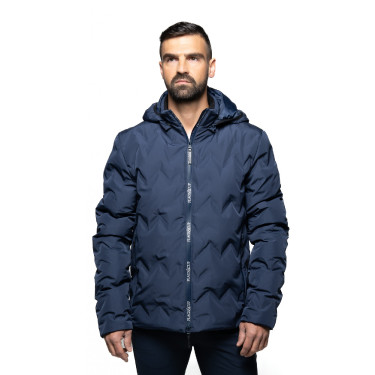 Plumífero impermeable para hombre Flags & Cup Kulusuk Marino Azul marino