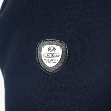 Sudadera con cremallera Flags & Cup hombre Perico Marino Azul marino