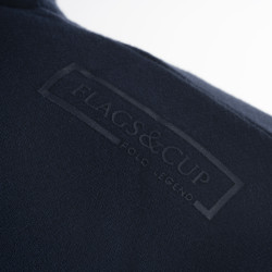 Sudadera con cremallera Flags & Cup hombre Perico Marino Azul marino