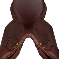 Silla polivalente Bernini con paneles de látex Acavallo Marrón oscuro Marr&amp;amp;amp;oacute;n