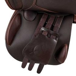 Silla polivalente Bernini con paneles de látex Acavallo Marrón oscuro Marr&amp;amp;amp;oacute;n