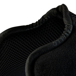 Amortisseur MF DS SW-3DS en suède avec grip en gel plat Acavallo Negro Amortisseur MF DS SW-3DS en suède avec grip en gel plat Acavallo Negro
