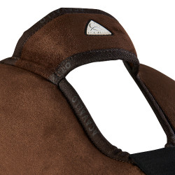 Amortisseur Piuma-FS WFS-FS avec poches en suède et rehausseur avant Acavallo Marrón / Marrón