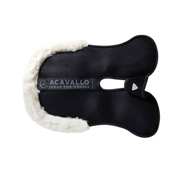 Amortisseur Piuma-FS WFS-FS avec poches en suède et rehausseur arrière Acavallo Negro / natural Amortisseur Piuma-FS WFS-FS avec poches en suède et rehausseur arrière Acavallo Negro / natural